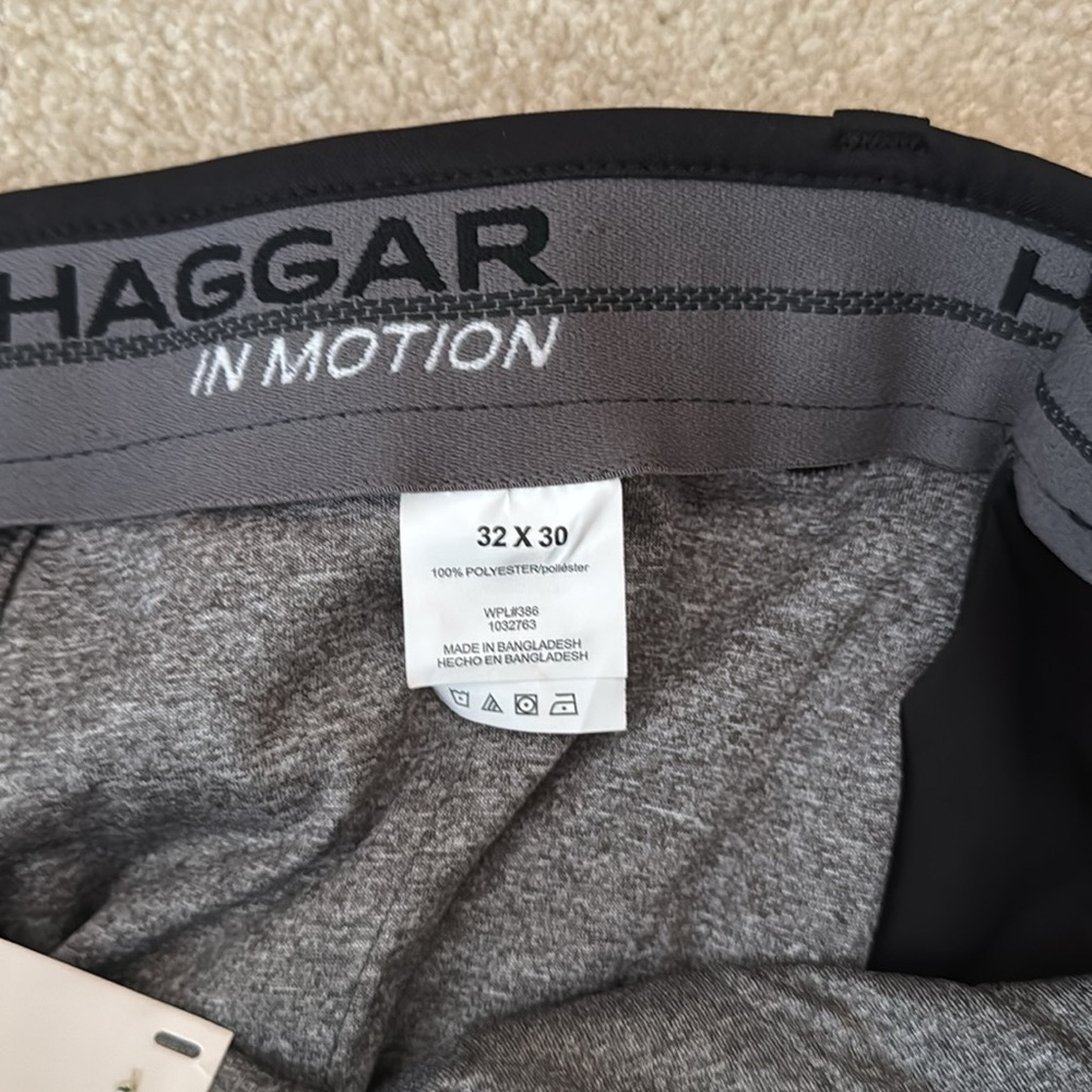 NWT Haggar Black Dress Pants Classic Design - Picture 6 of 7